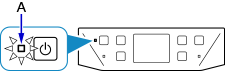 figure: POWER lamp lights up